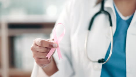 Hand,-healthcare-and-a-pink-ribbon-for-breast