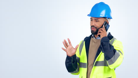 Engineering,-man-and-phone-call-of-construction