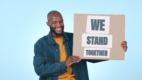 Plakat,-Solidarität-Und-Rocken-Sie-Weiter-Mit-Einem-Schwarzen-Mann