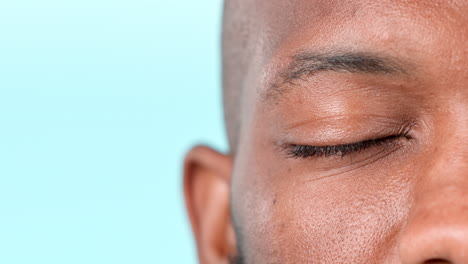 Auge,-Nahaufnahme-Und-Gesicht-Eines-Schwarzen-Mannes-Mit-Vision