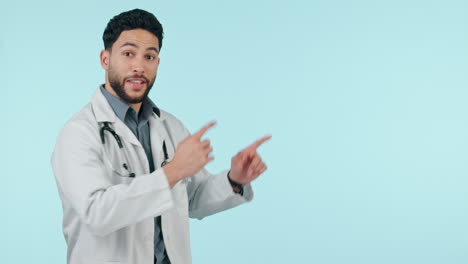 Doctor,-man-and-pointing-for-healthcare