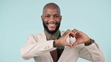 Heart,-hands-and-face-of-black-man-with-thank-you