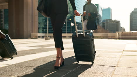 Man,-woman-and-travel-with-work-for-corporate