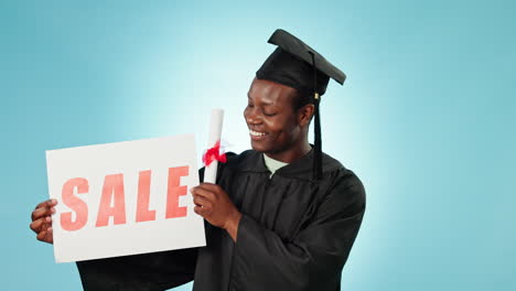Graduation-smile,-sales-sign