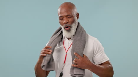 Senior,-black-man-and-sweating-from-fitness