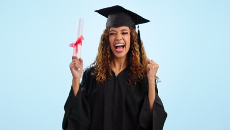 Mujer-Feliz,-Estudiante-Y-Graduación