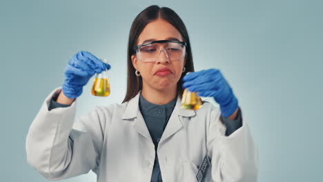 Doctor,-sample-and-reaction-with-a-science-woman