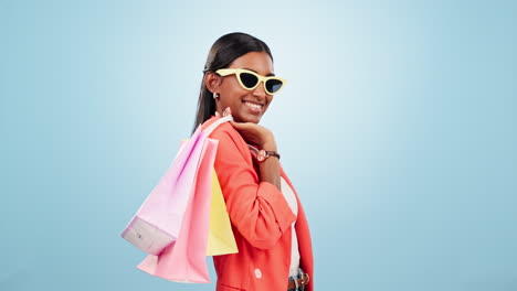 Shopping,-sale-and-portrait-of-happy-woman