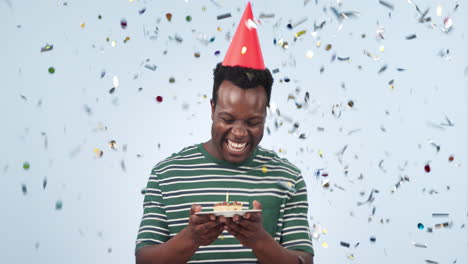 Happy-birthday,-confetti-and-black-man