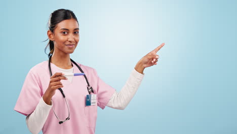 Arzt,-Schwangerschaftstest-Und-Frauengesicht-Mit-Der-Hand