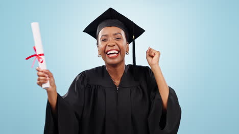 Woman,-student-and-graduation-success