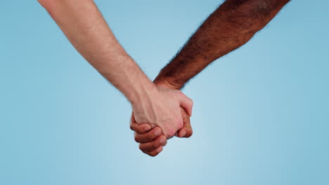 Gay-holding-hands,-diversity