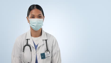 Healthcare-woman,-face-mask