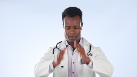 Black-man,-doctor-and-mistake-stress
