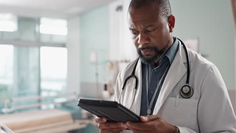 Healthcare,-black-man-and-doctor-with-a-tablet