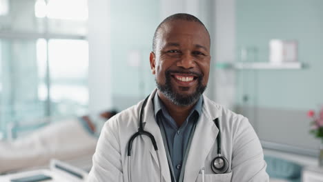 Healthcare,-doctor-and-black-man-with-arms-crossed