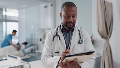 Internet,-black-man-and-doctor-with-a-tablet