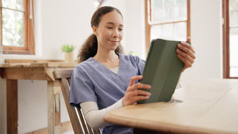 Medical,-nurse-and-tablet-for-digital-planning