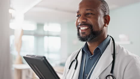 Healthcare,-black-man-and-doctor-with-a-tablet
