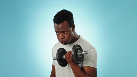 Black-man,-dumbbell-and-weightlifting