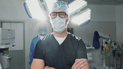 Surgeon,-doctor-and-man-in-portrait-with-arms