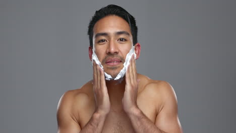 Shaving-cream,-face-and-hair-removal
