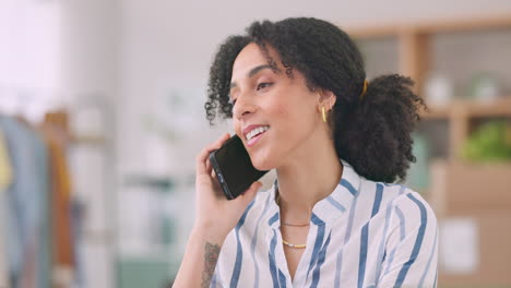 Phone-call,-woman-or-smartphone-with-networking