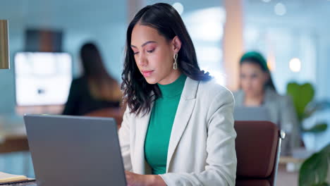 Employee,-face-and-woman-with-a-laptop