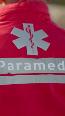 Paramedic-man,-walking-and-emergency-on-street