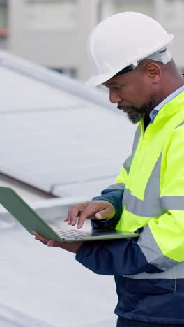 Engineering,-man-and-laptop-for-solar-panels