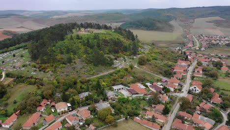 Magnificent-aerial-peek-community-Hungary-Szendr?