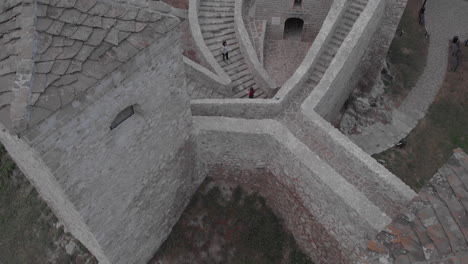 Staircase-at-the-fort-in-the-middle-of-the-city-from-a-height