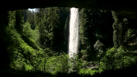 State-Park-In-Oregon-With-Silver-Falls-On-Tropical-Forest-Near-Silverton-In-USA