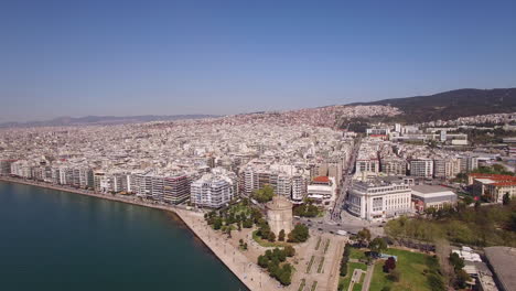 Vista-Aérea-Del-Panorama-De-Tesalónica