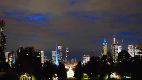 Melbourne-Paranoma-Skyline-Zeitraffer-Bei-Nacht-Melbourne-City-Zeitraffer-Bei-Nacht