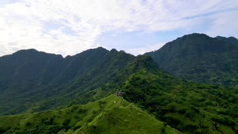 Picturesque-Landscape-Of-Lush-Mountain-Range-In-West-Bali,-Indonesia
