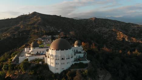 Luftaufnahmen-Des-Griffith-Observatoriums-In-Los-Angeles,-Kalifornien