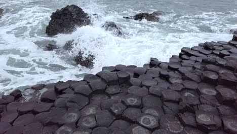 Waves-crashing-over-the-Giants-Causeway-in-Northern-Ireland