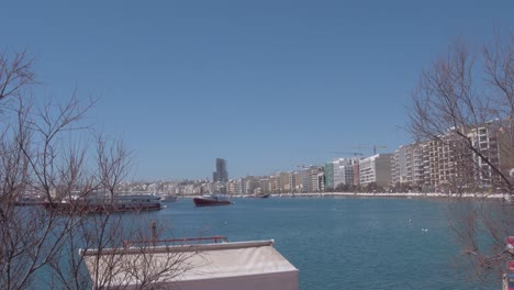 Overlooking-at-the-bay-in-Sliema-Malta-circa-March-2019