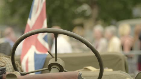 Rifle-on-army-vehicle-with-Union-Jack-flying
