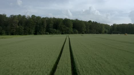 Drone-Shot-of-Tracks-on-a-field