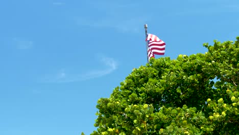 SLOMO:-American-flag-blowing-in-the-wind