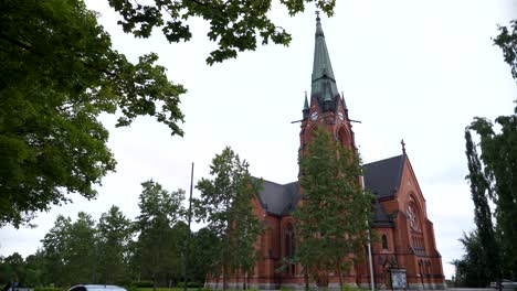 Stadtkirche-Umeå-In-Västerbotten,-Schweden