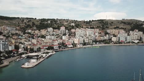 Aerial-view-of-Sarande---Saranda-port-city-in-Albania