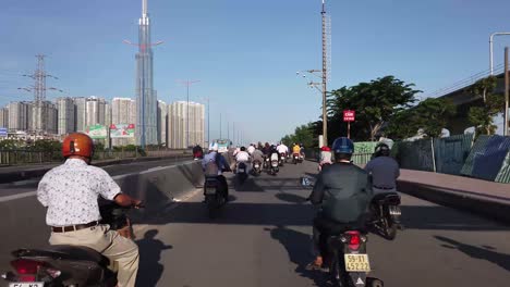 Motorroller-Verkehr-Ho-Chi-Minh-Stadt