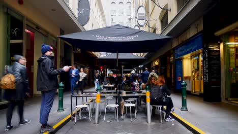 Kaffeestraße,-Kaffeegasse-Melbourne-Central-Place-Melbourne-Kaffeespur,-Kaffee-In-Melbourne
