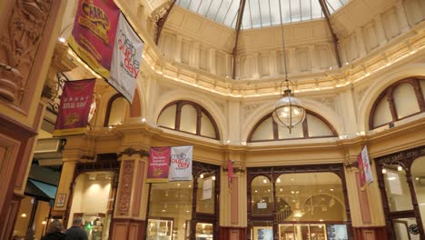 Block-arcade-melbourne,-July-2019-historical-shopping-arcade-building-in-melbourne---popular-tourist-attraction-in-melbourne