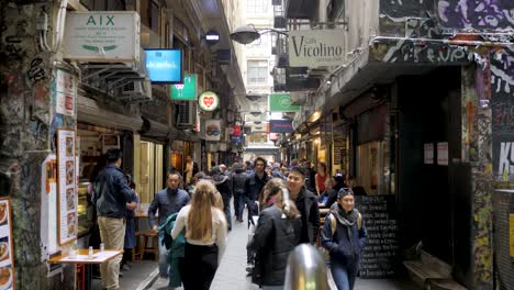 Calle-Del-Café,-Cafe-Laneway-Melbourne-Lugar-Central-Melbourne-Cafe-Lane,-Café-De-Melbourne