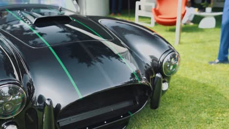 Arc-Shot-of-a-Flawless-Classic-Ford-Shelby-Cobra-at-Car-Show