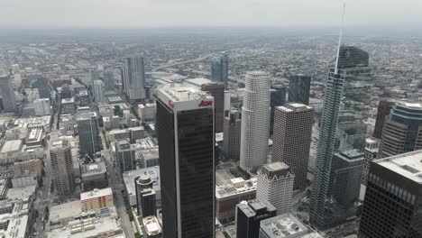 Centro-De-Los-ángeles-California-Vuelo-Aéreo